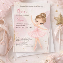 Cumpleaños de niña bailarina de ballet tutú