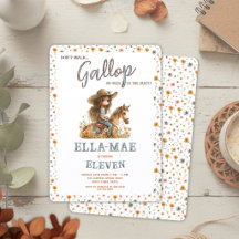 Cumpleaños de niña con caballo de estilo boho acua