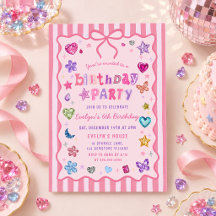 Cumpleaños de niña con tema de gema caprichosa