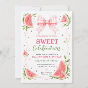 Invitación Cumpleaños de niña de cualquier edad en verano con