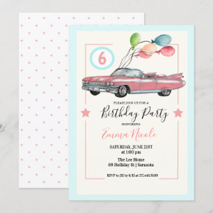 Invitación CUMPLEAÑOS DE NIÑA DE CUALQUIER EDAD - Fiesta de C