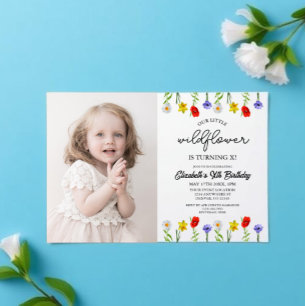 Invitación Cumpleaños de niña de Little Wildflower Kids