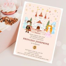 Cumpleaños de niña de princesas y caballeros