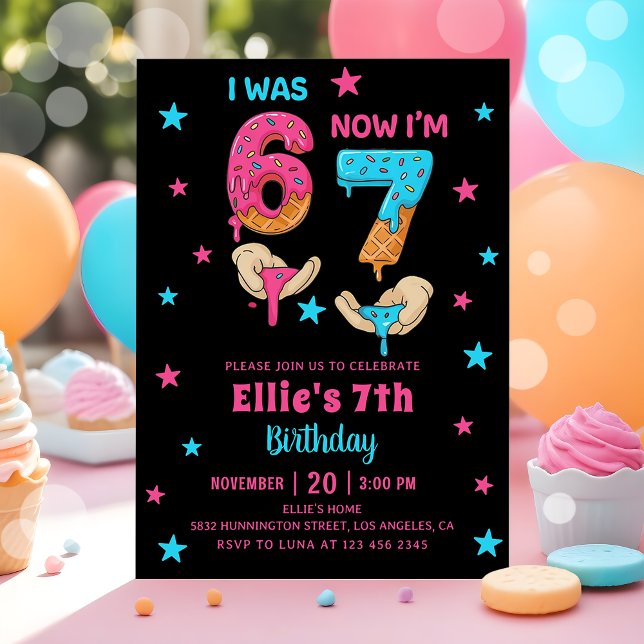 Invitación Cumpleaños de niña de seis siete años (Subido por el creador)