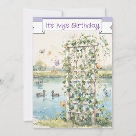 Invitación Cumpleaños de niña descarga digital