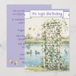 Invitación Cumpleaños de niña descarga digital