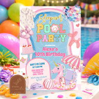 Cumpleaños de niña fiesta de pijamas retro prep en