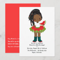 Cumpleaños de niña negra americana con tutú de san