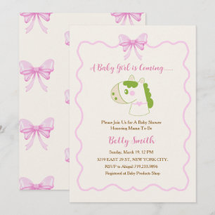 Invitación Cumpleaños de Niña Personalizado Caballo Lindo con