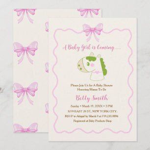 Invitación Cumpleaños de Niña Personalizado Caballo Lindo con