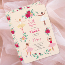 Cumpleaños de niñas bailarinas de ballet Tutú flor