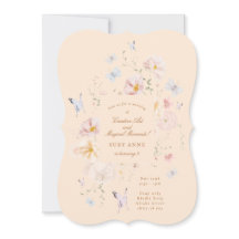 Cumpleaños de niñas con mariposas y flores suaves 