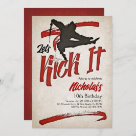 Invitación Cumpleaños de Ninja