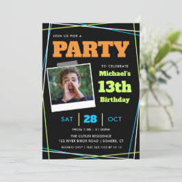 Invitación Cumpleaños de niño 13/Cualquier edad, foto de Nara