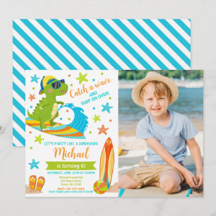 Invitación Cumpleaños de niño, fiesta de verano en la playa c