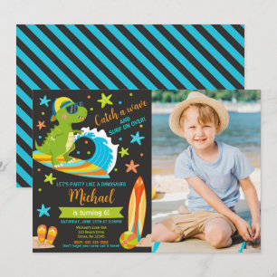 Invitación Cumpleaños de Niño Fiesta de Verano en la Playa de
