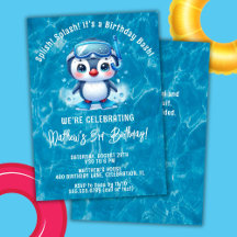 Cumpleaños de Niño Pingüino en Piscina Splish Spla