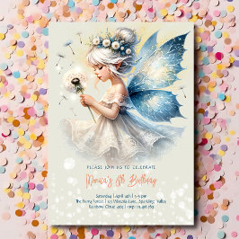 Invitación cumpleaños de niños de la silueta de Fairy