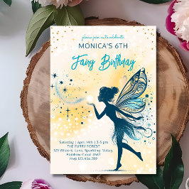Invitación cumpleaños de niños de Magic Fairy