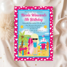 Cumpleaños de Niños en la Playa de una Linda Niña 