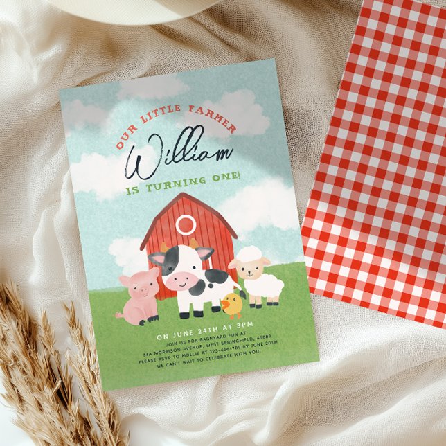 Invitación Cumpleaños de niños granja de animales (Subido por el creador)