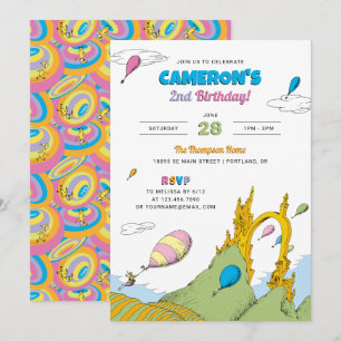 Invitación Cumpleaños de niños Oh, los lugares a los que irás