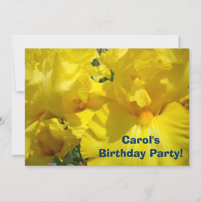 Invitación Cumpleaños de Nombre Personalizado Fiesta! Invitac (Anverso)