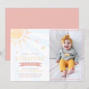 Invitación Cumpleaños de nuestra Mariposa Sunshine Little Wat