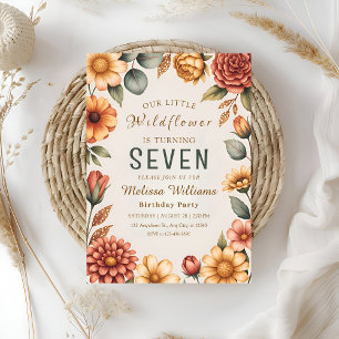 Invitación Cumpleaños de Nuestra Pequeña Flor Silvestre
