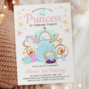 Invitación Cumpleaños de nuestra pequeña princesa