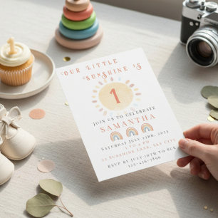 Invitación Cumpleaños de Nuestro Pequeño Sol
