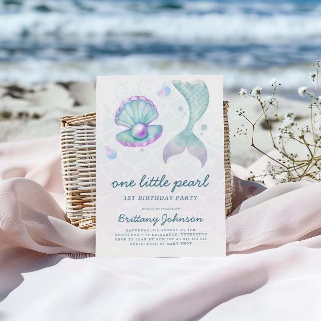 Invitación Cumpleaños de One Little Pearl 1 (Subido por el creador)