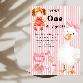 Invitación Cumpleaños de One Silly Goose 1