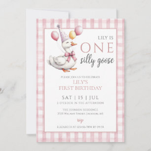 Invitación Cumpleaños de One Silly Goose Girl