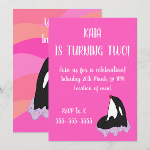 Invitación Cumpleaños de Orca
