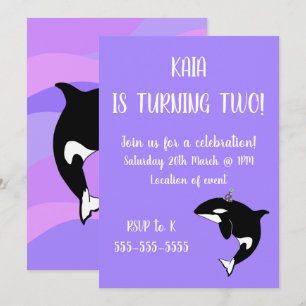 Invitación Cumpleaños de Orca