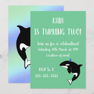 Invitación Cumpleaños de Orca