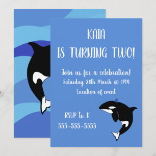 Invitación Cumpleaños de Orca