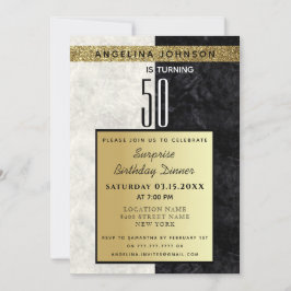 Invitación Cumpleaños de Oro 50