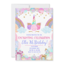 Cumpleaños de Pastel Rainbow Unicorn Chicas