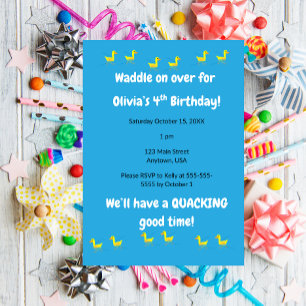 Invitación Cumpleaños de Patito