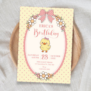 Invitación Cumpleaños de pato lindo
