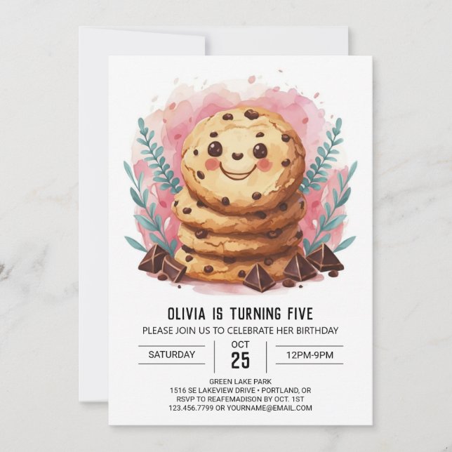 Invitación Cumpleaños de personalizado en línea Sprinkles Coo (Anverso)