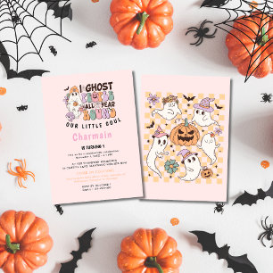 Invitación Cumpleaños de personas fantasmas rosa
