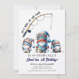 Invitación cumpleaños de pesca