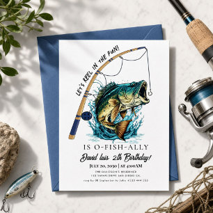 Invitación cumpleaños de pesca