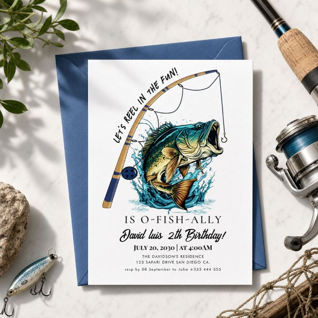 Invitación cumpleaños de pesca (Subido por el creador)