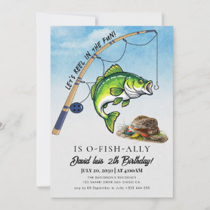 Invitación cumpleaños de pesca