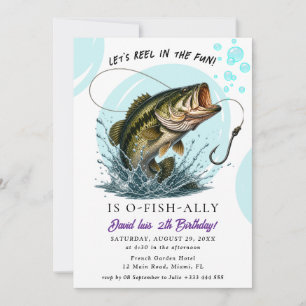 Invitación Cumpleaños de pesca
