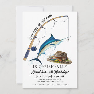 Invitación cumpleaños de pesca